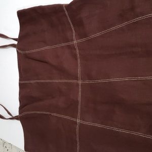 SHANI 100% Linen Fit and Flare Dress